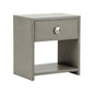 Moxy Grey Rectangular Bedside Table-Nightstands-Chelsea House-1 Drawer-LOOMLAN