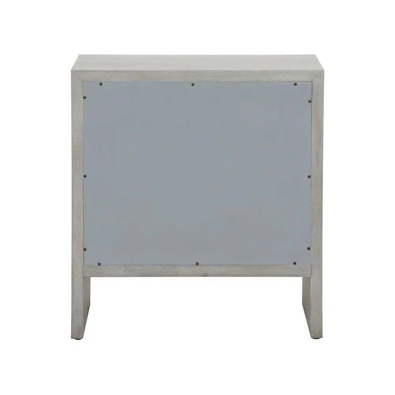 Moxy Grey Rectangular Bedside Table-Nightstands-Chelsea House-LOOMLAN