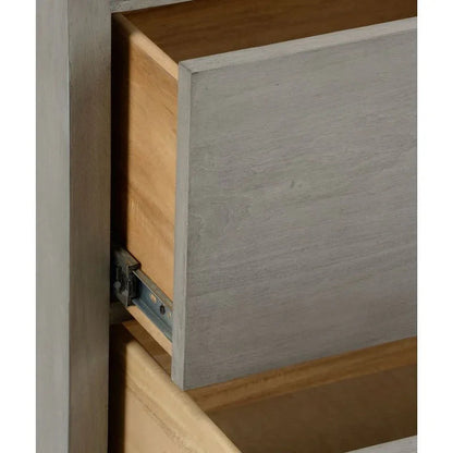 Moxy Grey Rectangular Bedside Table-Nightstands-Chelsea House-LOOMLAN