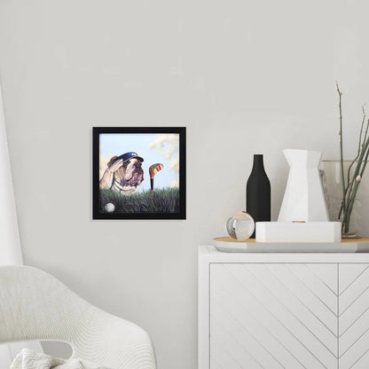 Mulligan Hand Applied Black Framed Wall Art