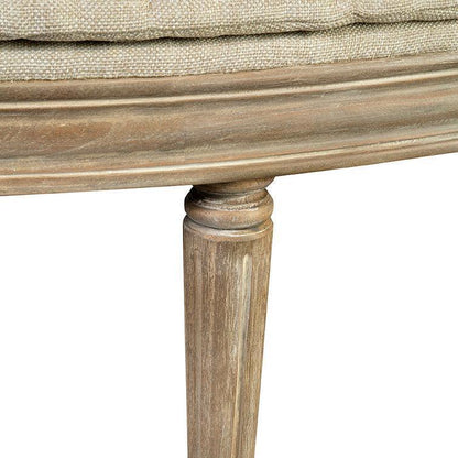 Mulligan Linen Backless Bench - LOOMLAN - Furniture Classics - Bedroom Benches