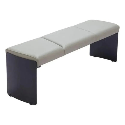 Mur Wood and Steel Grey Bench - LOOMLAN - Zuo Modern - Bedroom Benches