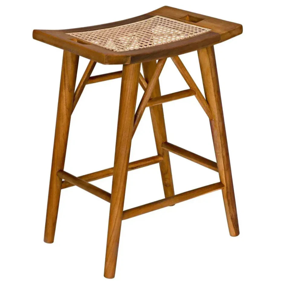 Murphy Counter Stool, Teak - LOOMLAN - Noir - Counter Stools