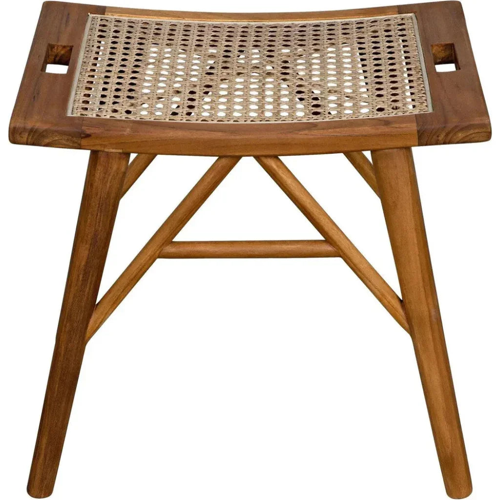 Murphy Stool Cane Seat - LOOMLAN - Noir - Poufs and Stools