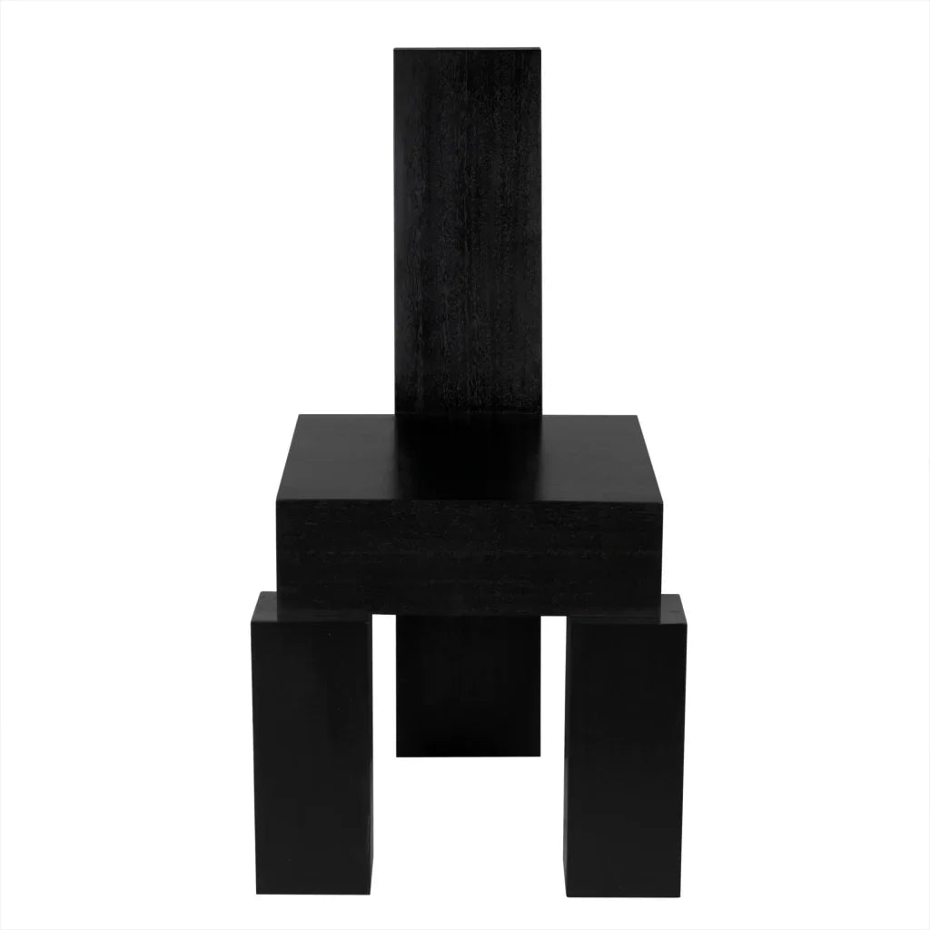 Murry Wooden Black Dining Chair - LOOMLAN - Noir - Dining Chairs