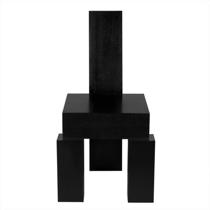 Murry Wooden Black Dining Chair - LOOMLAN - Noir - Dining Chairs