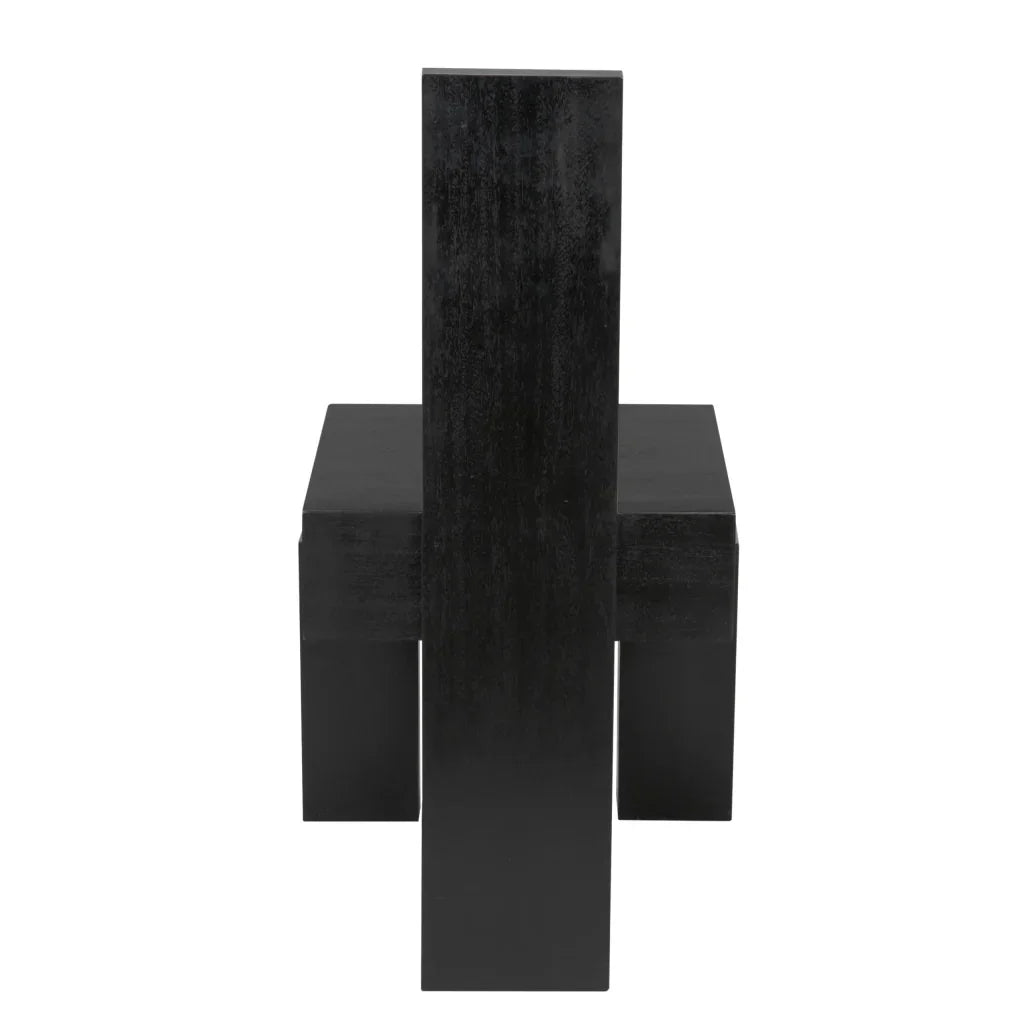 Murry Wooden Black Dining Chair - LOOMLAN - Noir - Dining Chairs
