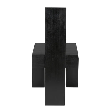 Murry Wooden Black Dining Chair - LOOMLAN - Noir - Dining Chairs