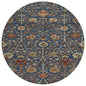 Muse Blue Washable Indoor-Outdoor Rug-Outdoor Rugs-LOOMLAN Rugs-8' x 8'-LOOMLAN
