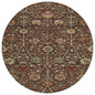 Muse Brown Washable Indoor-Outdoor Rug-Outdoor Rugs-LOOMLAN Rugs-8' x 8'-LOOMLAN