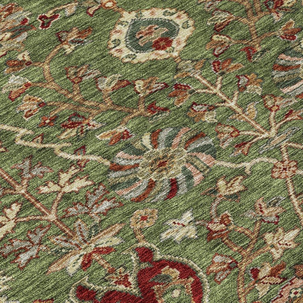 Muse Green Washable Indoor-Outdoor Rug-Outdoor Rugs-LOOMLAN Rugs-LOOMLAN