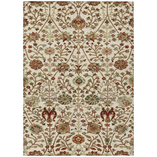 Muse Ivory Washable Indoor-Outdoor Rug-Outdoor Rugs-LOOMLAN Rugs-2'6" x 3'10"-LOOMLAN