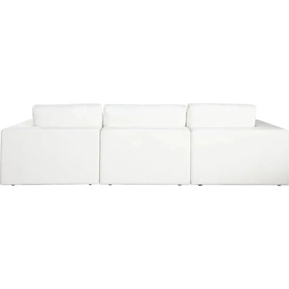 Muse Mist White 4PC Modular Reversible Chaise Sectional-Modular Sofas-Diamond Sofa-LOOMLAN
