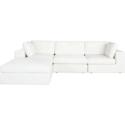 Muse Mist White 4PC Modular Reversible Chaise Sectional-Modular Sofas-Diamond Sofa-LOOMLAN