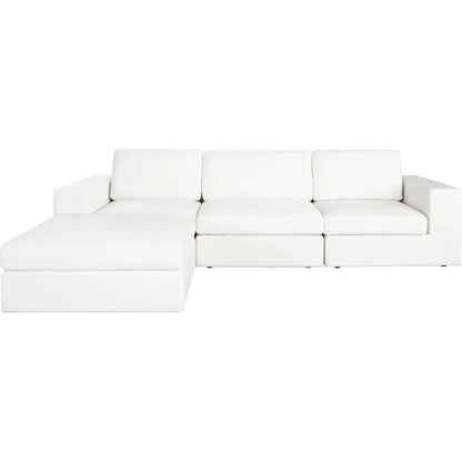 Muse Mist White 4PC Modular Reversible Chaise Sectional-Modular Sofas-Diamond Sofa-LOOMLAN