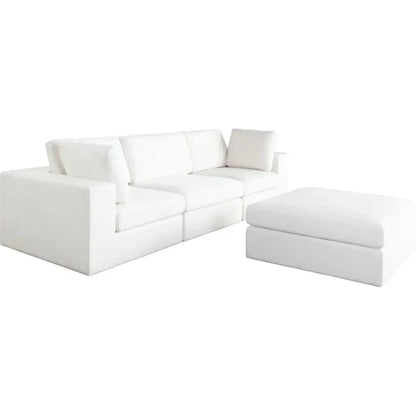 Muse Mist White 4PC Modular Reversible Chaise Sectional-Modular Sofas-Diamond Sofa-LOOMLAN