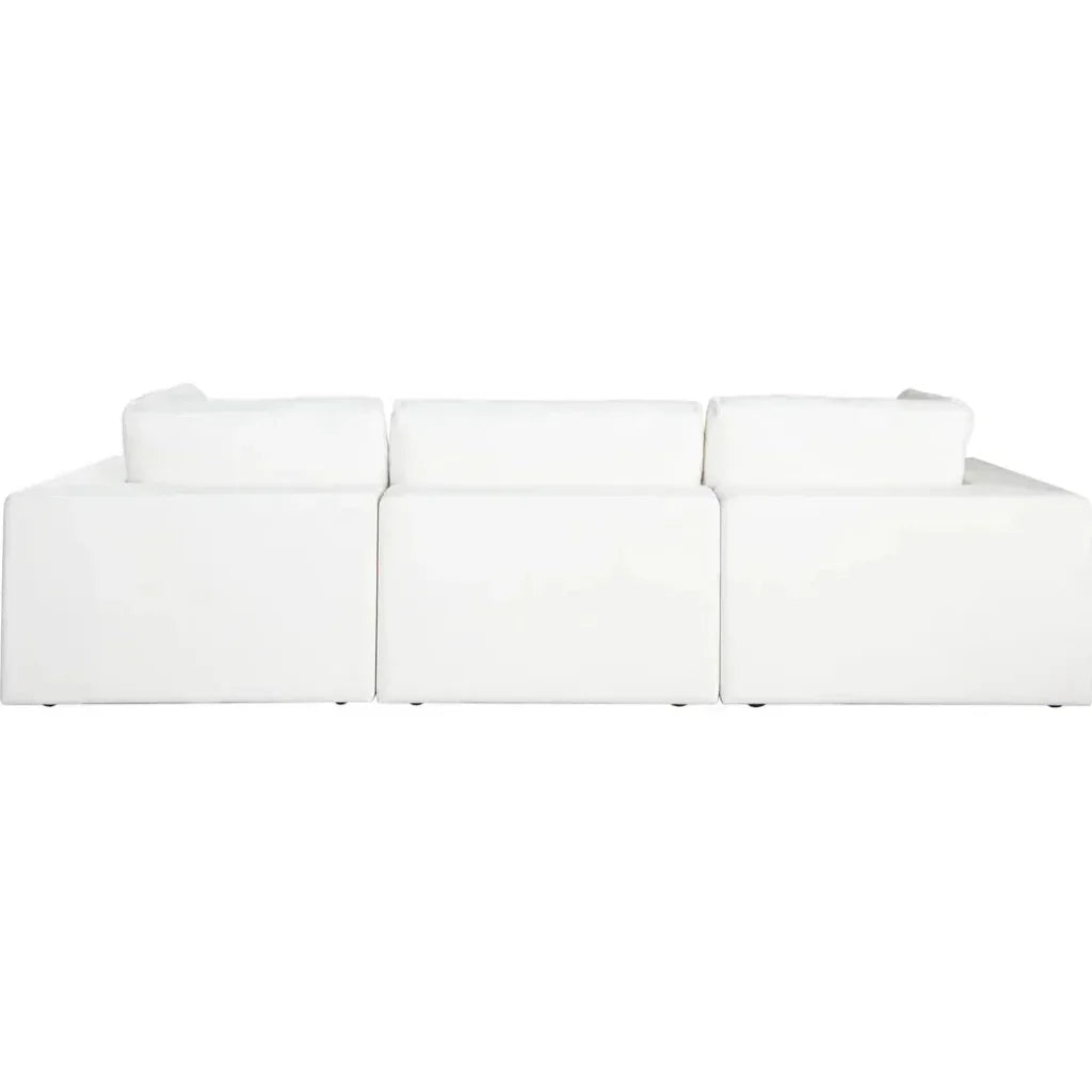 Muse Mist White 4PC Modular Reversible Chaise Sectional-Modular Sofas-Diamond Sofa-LOOMLAN