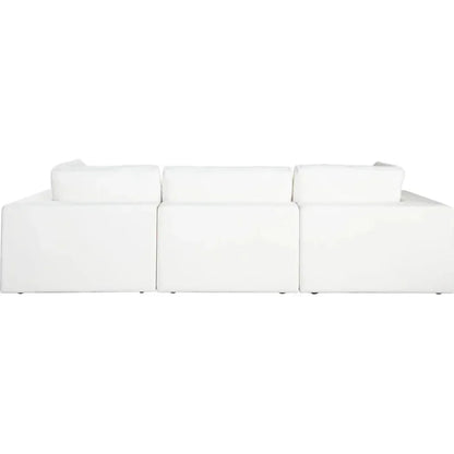 Muse Mist White 4PC Modular Reversible Chaise Sectional-Modular Sofas-Diamond Sofa-LOOMLAN