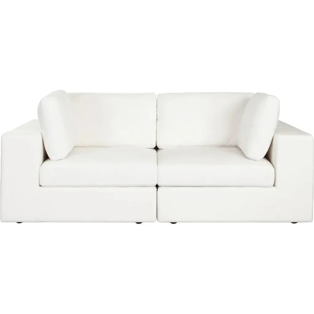 Muse Mist White Performance 2PC Modular Sofa - LOOMLAN - Diamond Sofa - Sofas & Loveseats