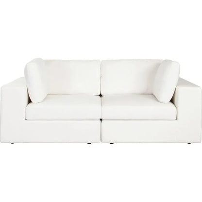 Muse Mist White Performance 2PC Modular Sofa - LOOMLAN - Diamond Sofa - Sofas & Loveseats