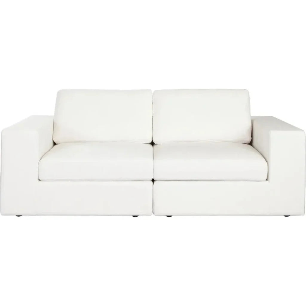 Muse Mist White Performance 2PC Modular Sofa - LOOMLAN - Diamond Sofa - Sofas & Loveseats