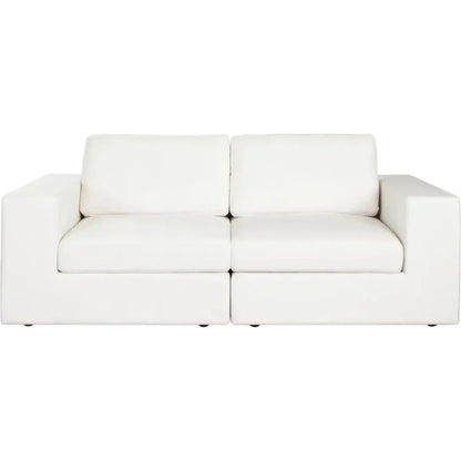 Muse Mist White Performance 2PC Modular Sofa - LOOMLAN - Diamond Sofa - Sofas & Loveseats