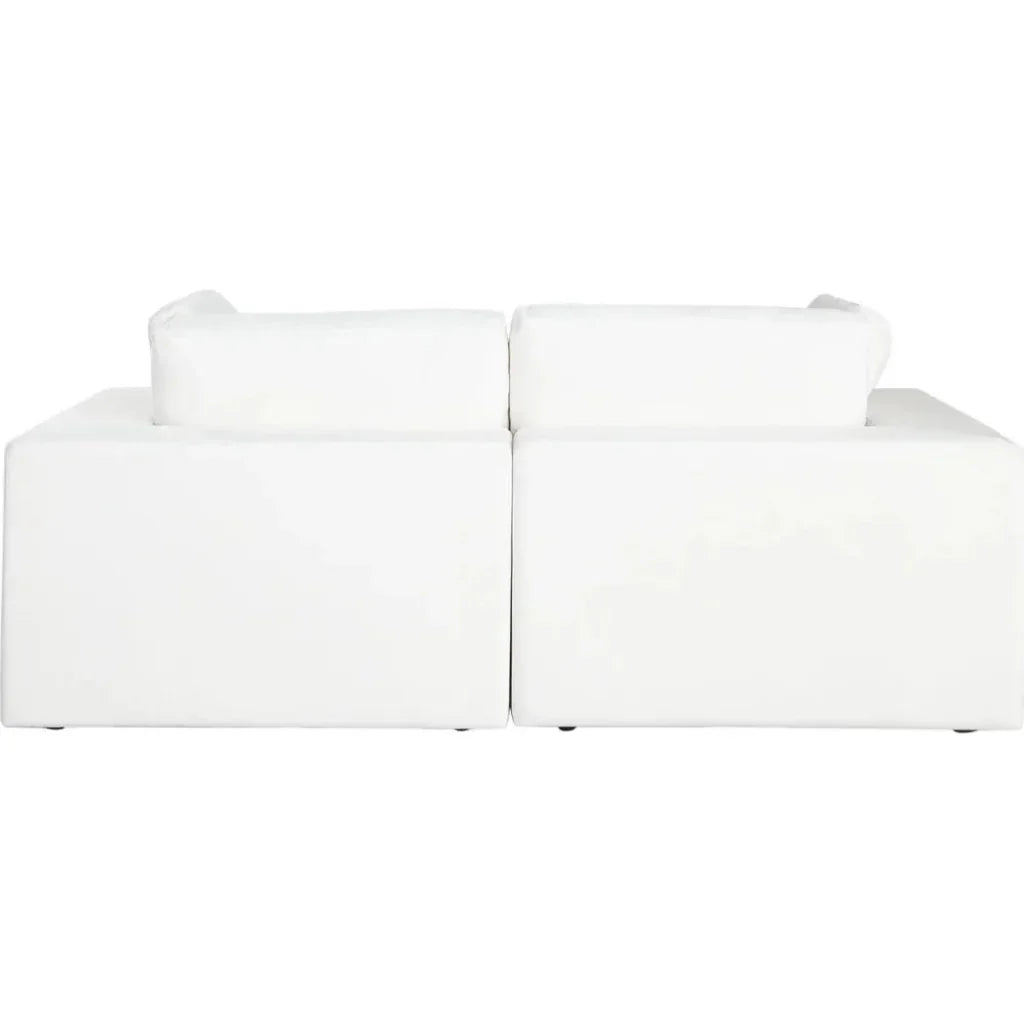 Muse Mist White Performance 2PC Modular Sofa - LOOMLAN - Diamond Sofa - Sofas & Loveseats