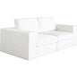 Muse Mist White Performance 2PC Modular Sofa - LOOMLAN - Diamond Sofa - Sofas & Loveseats