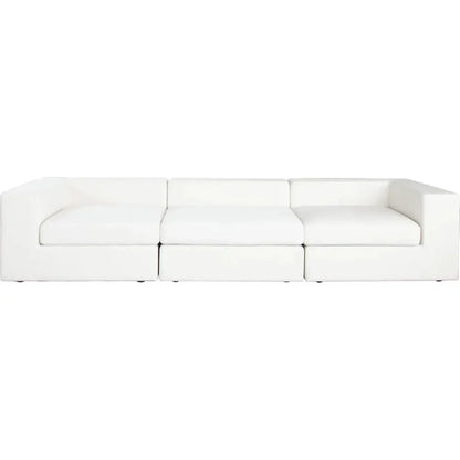 Muse Mist White Performance 3PC Modular Sofa - LOOMLAN - Diamond Sofa - Sofas & Loveseats