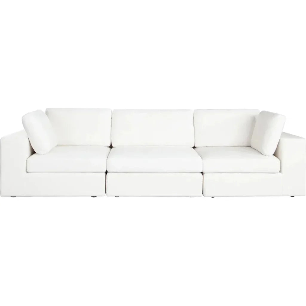 Muse Mist White Performance 3PC Modular Sofa - LOOMLAN - Diamond Sofa - Sofas & Loveseats