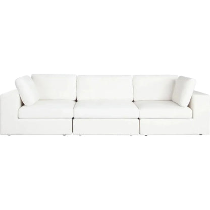 Muse Mist White Performance 3PC Modular Sofa - LOOMLAN - Diamond Sofa - Sofas & Loveseats