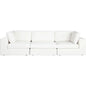 Muse Mist White Performance 3PC Modular Sofa - LOOMLAN - Diamond Sofa - Sofas & Loveseats