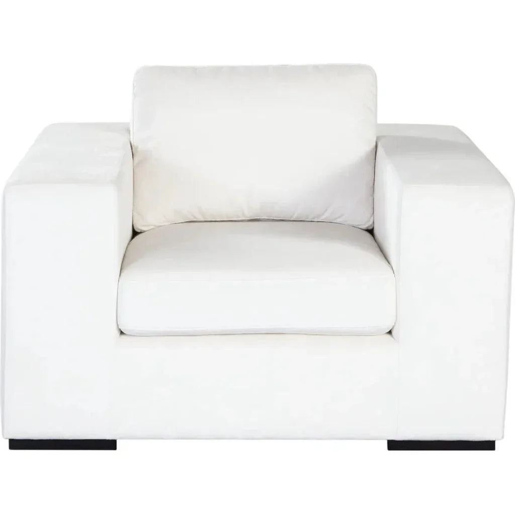 Muse Mist White Performance Accent Arm Chair - LOOMLAN - Diamond Sofa - Club Chairs