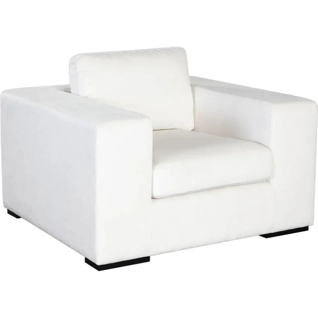 Muse Mist White Performance Accent Arm Chair - LOOMLAN - Diamond Sofa - Club Chairs
