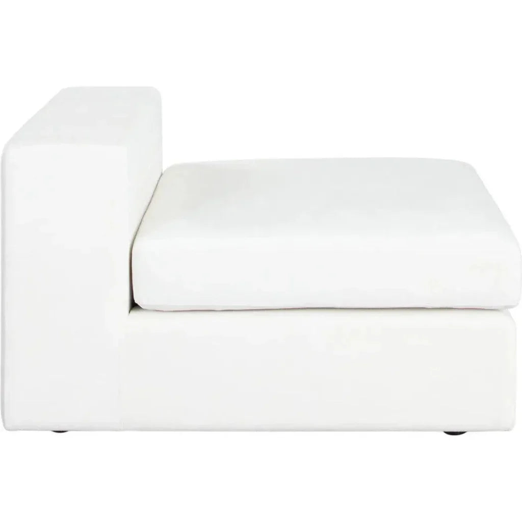 Muse Mist White Performance Armless Chair - LOOMLAN - Diamond Sofa - Club Chairs