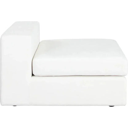 Muse Mist White Performance Armless Chair - LOOMLAN - Diamond Sofa - Club Chairs