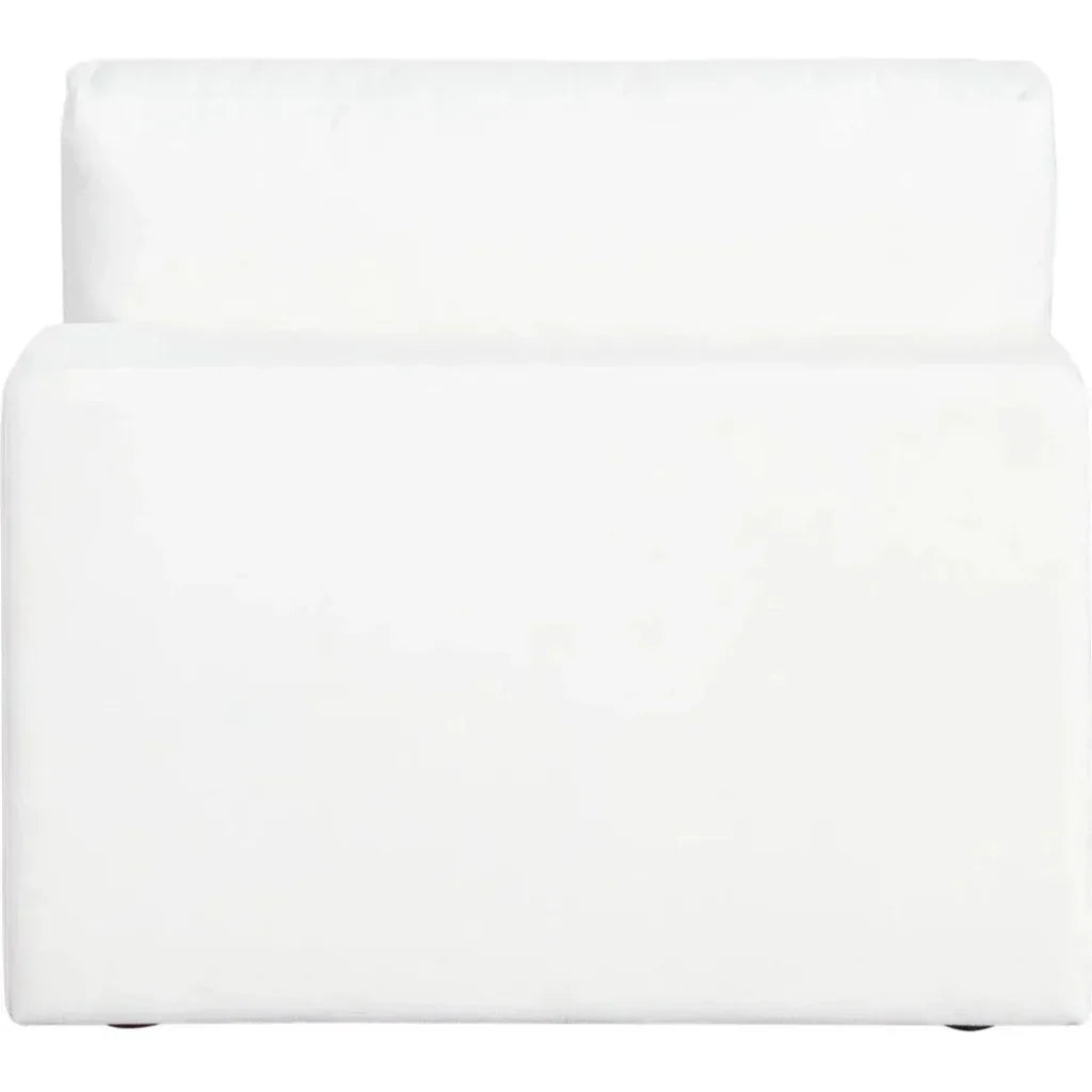 Muse Mist White Performance Armless Chair - LOOMLAN - Diamond Sofa - Club Chairs