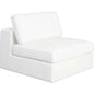 Muse Mist White Performance Armless Chair - LOOMLAN - Diamond Sofa - Club Chairs