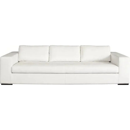 Muse Mist White Performance Sofa 4 Black Accent Pillows - LOOMLAN - Diamond Sofa - Sofas & Loveseats