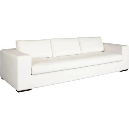 Muse Mist White Performance Sofa 4 Black Accent Pillows - LOOMLAN - Diamond Sofa - Sofas & Loveseats