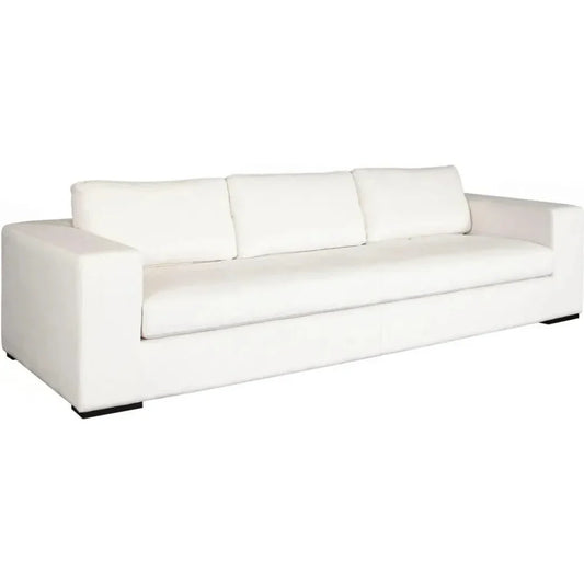 Muse Mist White Performance Sofa 4 Black Accent Pillows - LOOMLAN - Diamond Sofa - Sofas & Loveseats