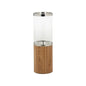 Muskoka Teak And Glass Elegance Patio Candleholder - LOOMLAN - Wildwood - Candle Holders
