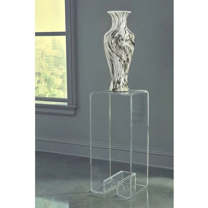 Mykonos Acrylic Made Clear Pedestal - LOOMLAN - Wildwood - Side Tables
