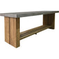Mykonos Concrete Slate Grey Outdoor Bar Table-Outdoor Dining Tables-Seasonal Living-LOOMLAN