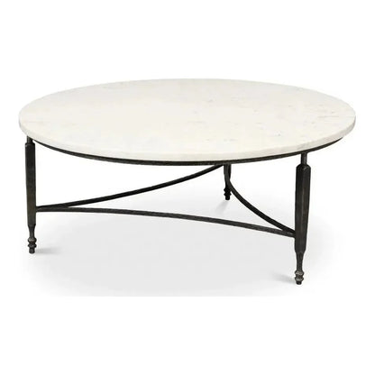 Mykos Round Coffee Table - LOOMLAN - Sarreid - Coffee Tables
