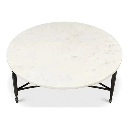 Mykos Round Coffee Table - LOOMLAN - Sarreid - Coffee Tables