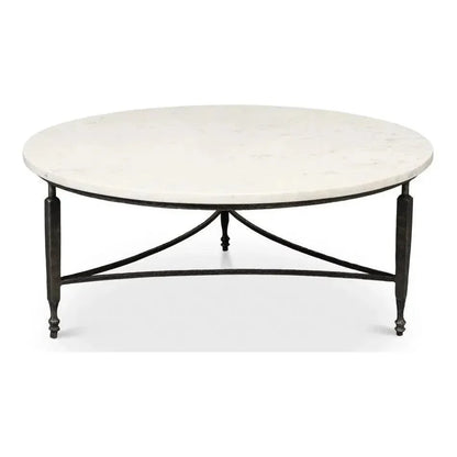Mykos Round Coffee Table - LOOMLAN - Sarreid - Coffee Tables