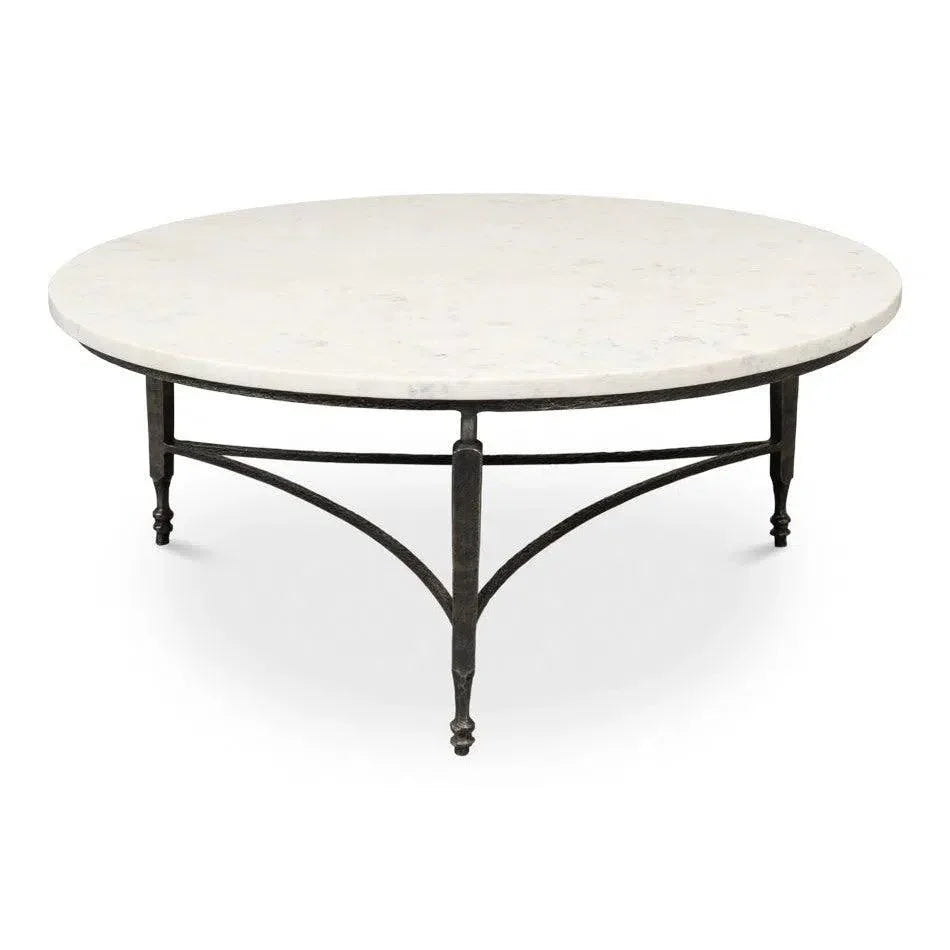 Mykos Round Coffee Table - LOOMLAN - Sarreid - Coffee Tables