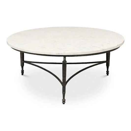 Mykos Round Coffee Table - LOOMLAN - Sarreid - Coffee Tables