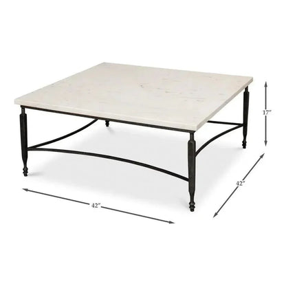 Mykos Square Coffee Table - LOOMLAN - Sarreid - Coffee Tables